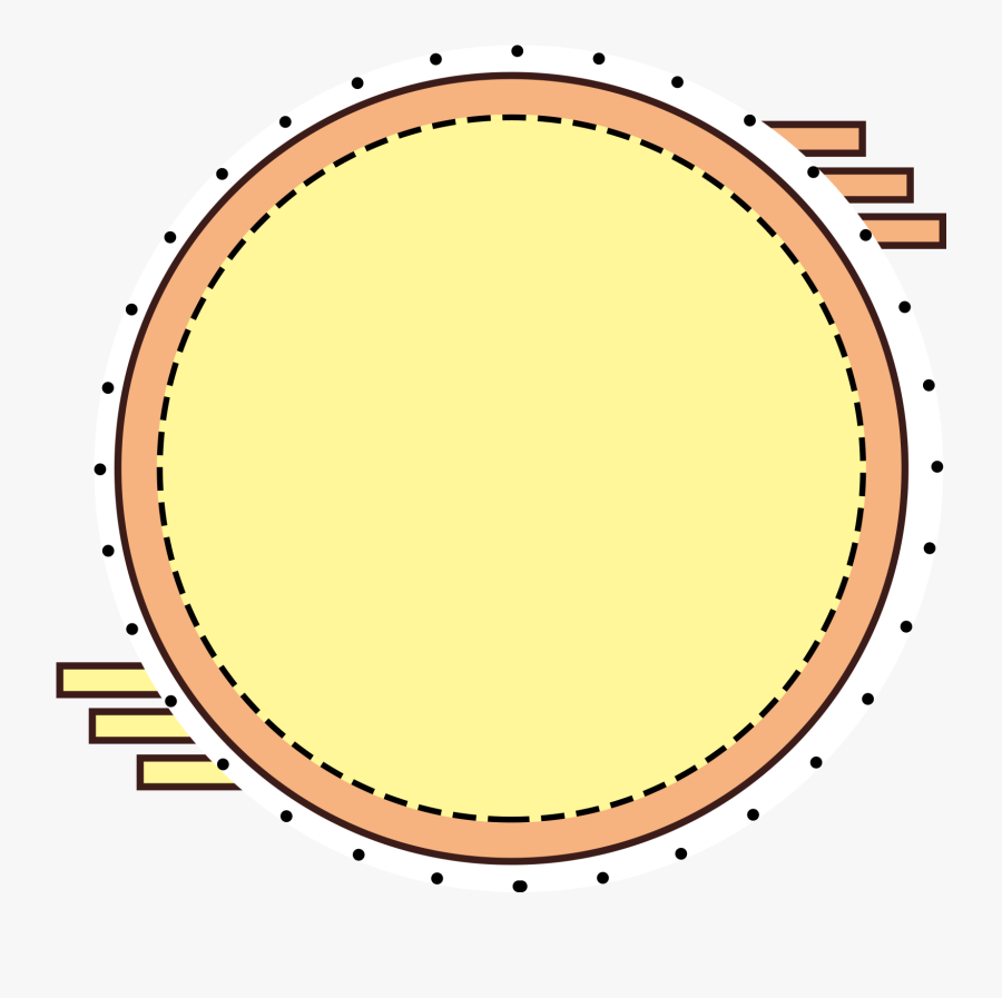 Transparent Apple Border Clipart - Speech Bubble Dashed Line, Transparent Clipart