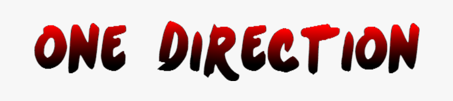 One Direction Logo Font - Red One Direction Logo, Transparent Clipart