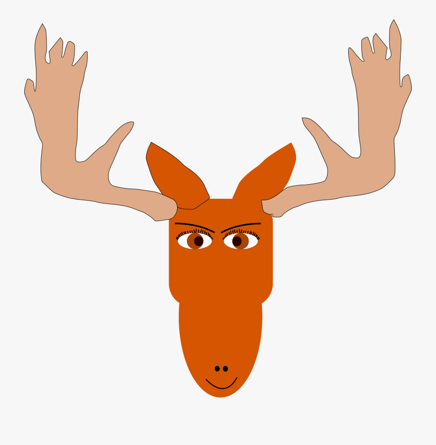 Christmas Moose Clipart - Mad Moose Cartoons Png, Transparent Clipart