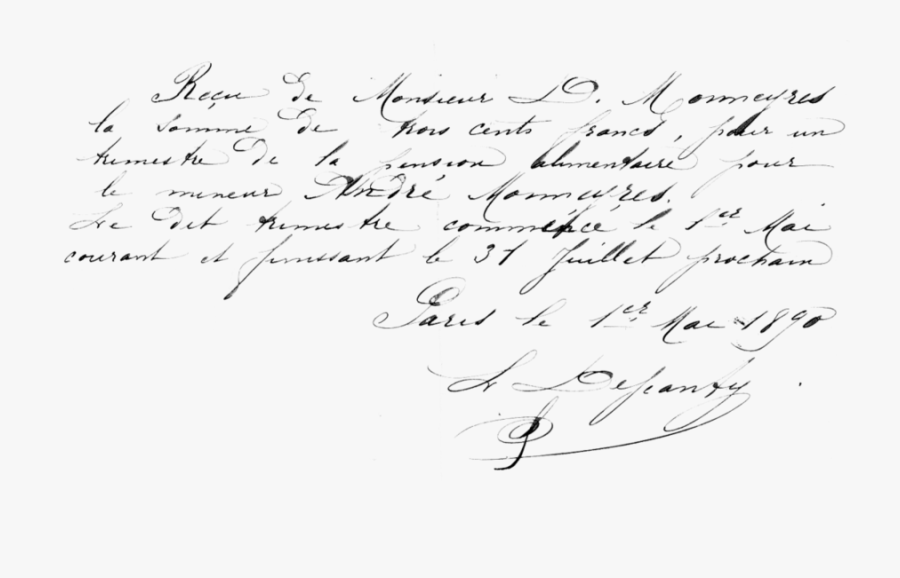 Download Tissue Paper Clipart Tissue Paper Zazzle - French Handwritten Letter Vintage Handwriting, Transparent Clipart