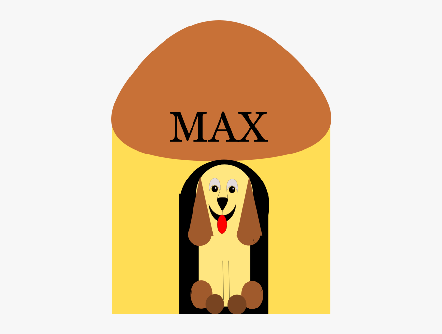 Dog In Doghouse Vector Image - Clip Art, Transparent Clipart