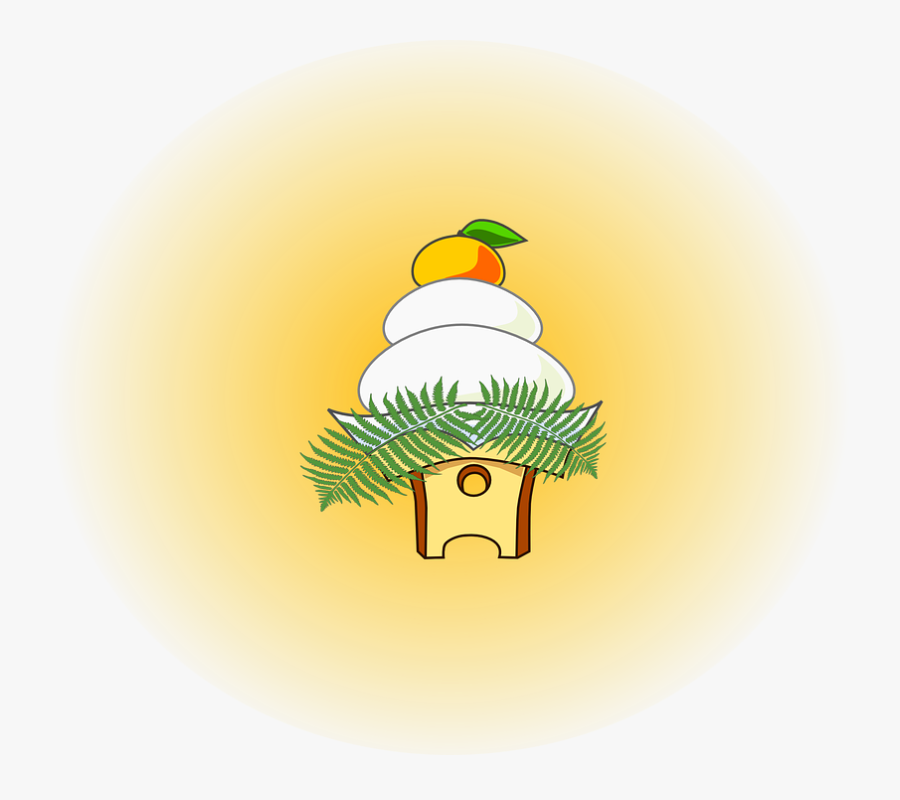 Kagami Mochi Vector Free, Transparent Clipart