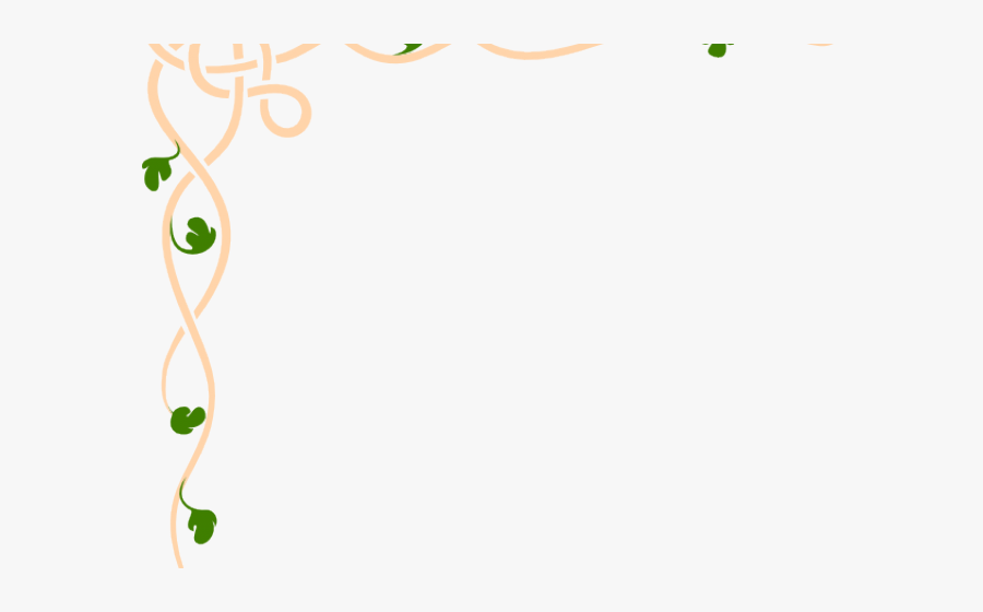 Peach Flower Clipart Banner - Black And White Birthday Borders, Transparent Clipart