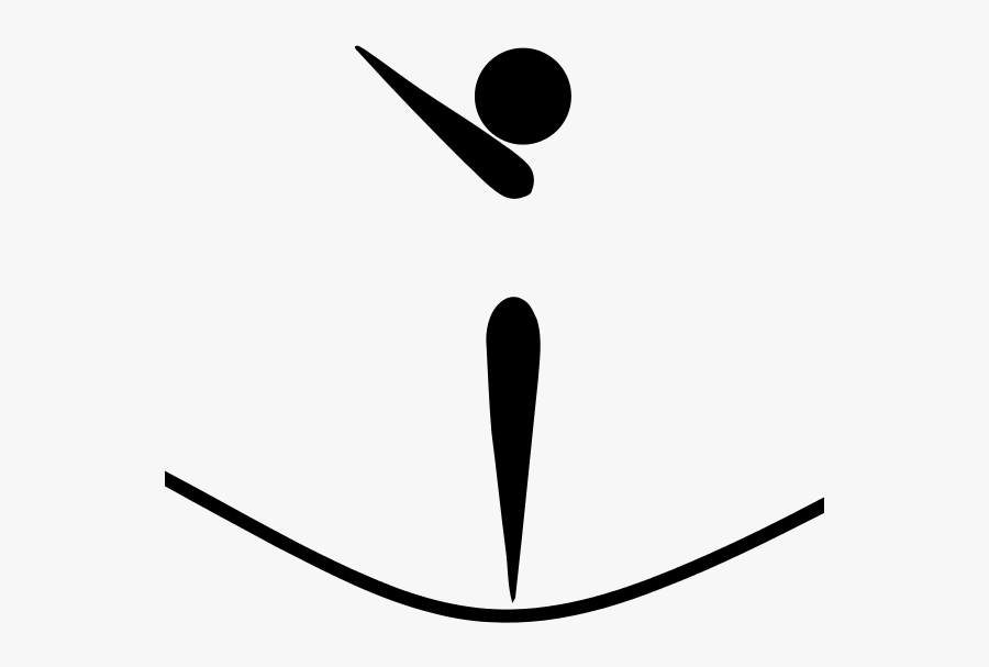 Gymnastics Pictogram, Transparent Clipart