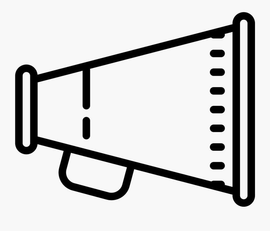 Transparent Megaphone With Pom Poms Clipart - Clip Art, Transparent Clipart