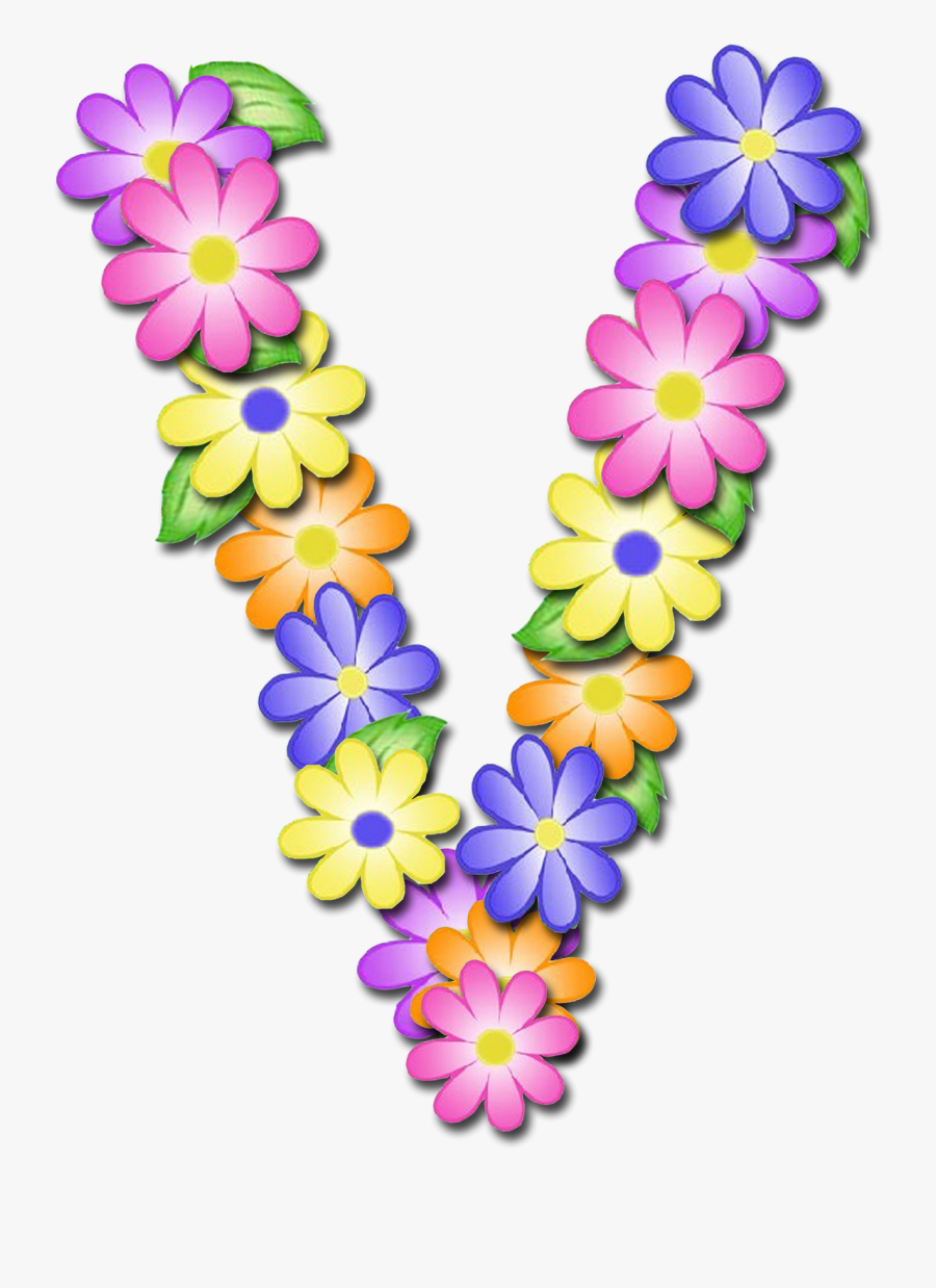 Transparent Primavera Clipart - Primavera Letras Con Flores, Transparent Clipart