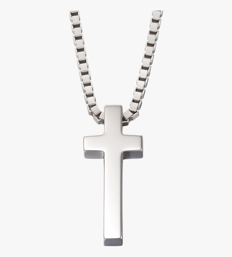Silver Cross Necklace - Sterling Silver Cross Mens, Transparent Clipart