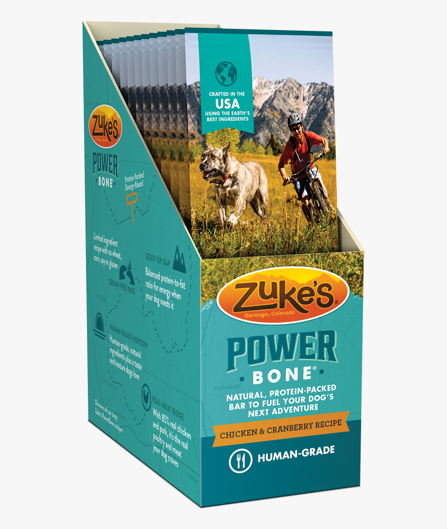 Zukes Power Bone Grain Free Chicken & Cranberry Flavor - Zuke's Power Bones Chicken And Cranberry, Transparent Clipart