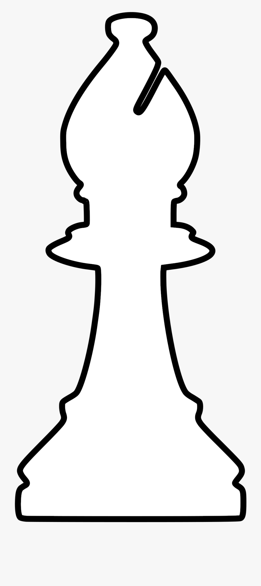 Chess Piece Bishop King Chessboard - Alfil Ajedrez Para Colorear, Transparent Clipart