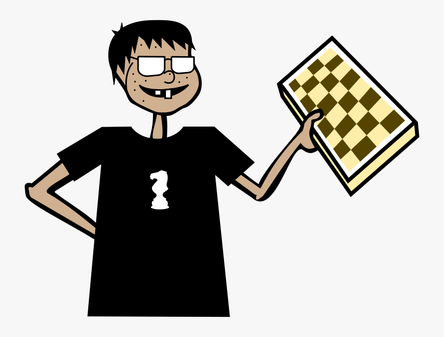 Chess Nerd - Jugador De Ajedrez Png, Transparent Clipart