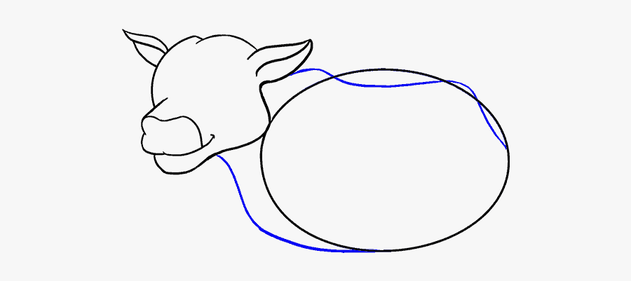 How To Draw Cow - Cartoon, Transparent Clipart