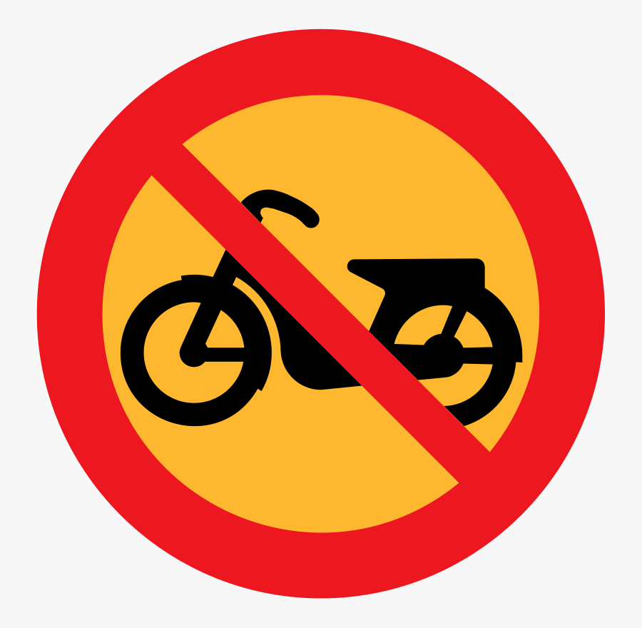 No Mopeds Sign - No Moped Sign, Transparent Clipart
