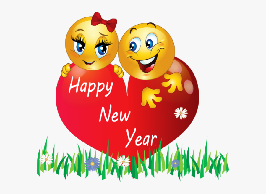 Happy New Year Emoji 2019, Transparent Clipart