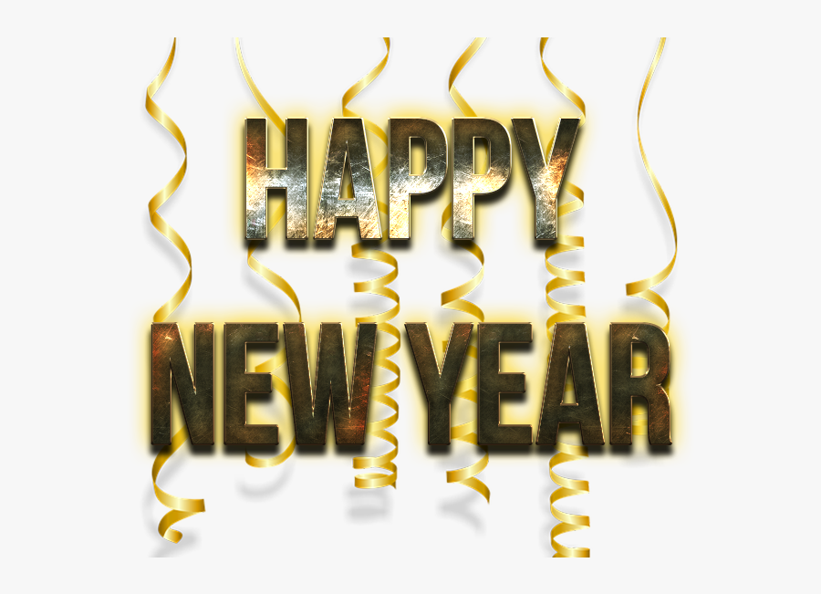 Happy New Year Word Png Image - Calligraphy, Transparent Clipart