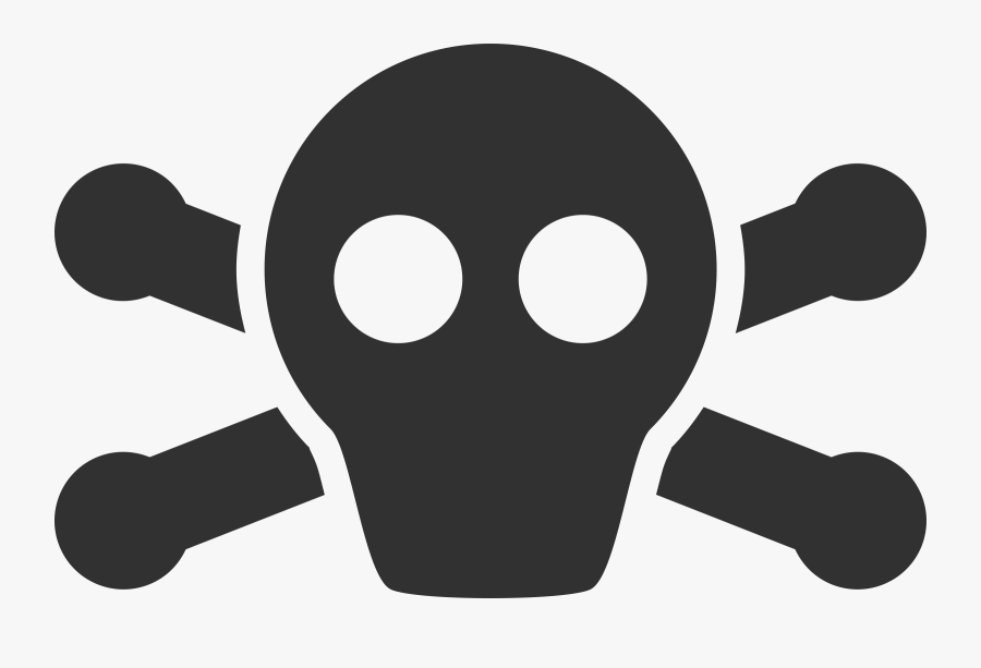 Clipart Skull Simple - Pirate Symbol, Transparent Clipart