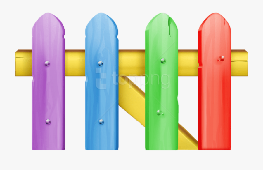 Free Png Download Colorful Fence Transparent Clipart - Colorful Fence Clipart, Transparent Clipart