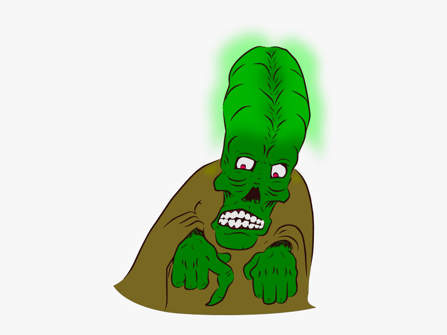 Monster With Glowing Head Vector Image - Clip Art, Transparent Clipart