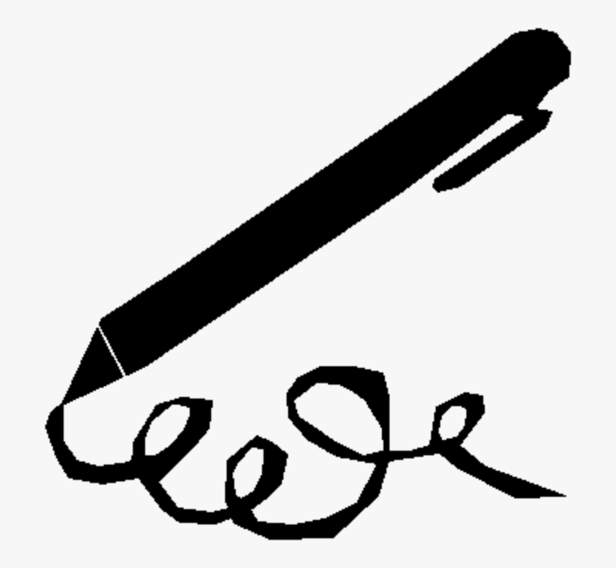 Paper Pens Drawing Black And White Cartoon - Drawing Black And White Pen, Transparent Clipart