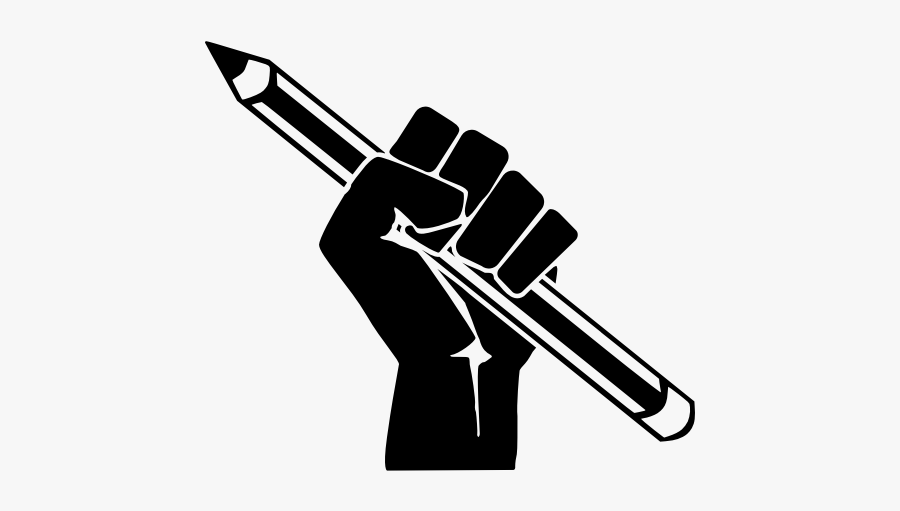 Pencil In Fist - Logo Amnesty International India, Transparent Clipart