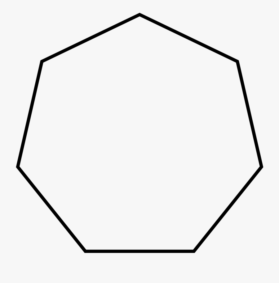 Hexagon Clipart Heptagon Shape - 7 Sided Polygon is a free transparent back...