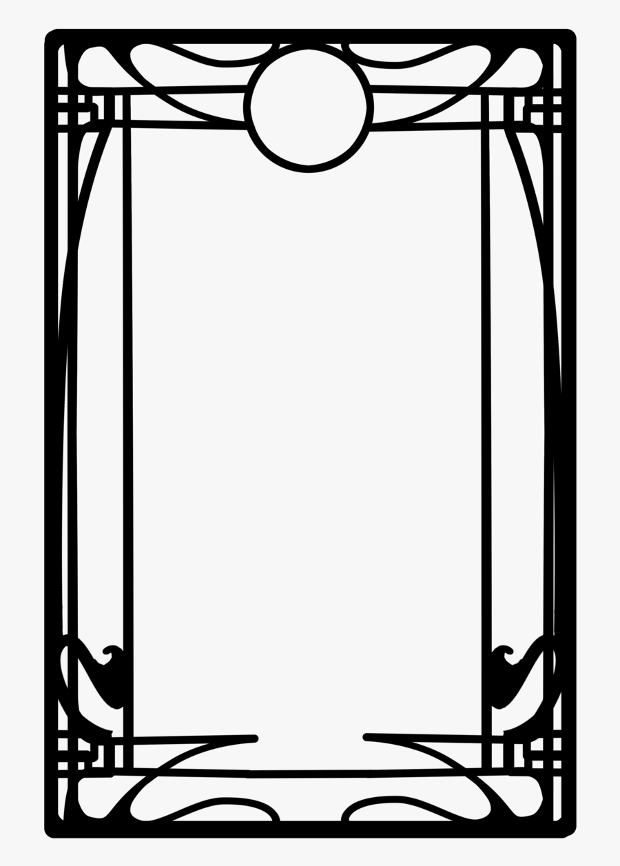 Free Art Deco Clip Art - Border Black And White Art Deco, Transparent Clipart