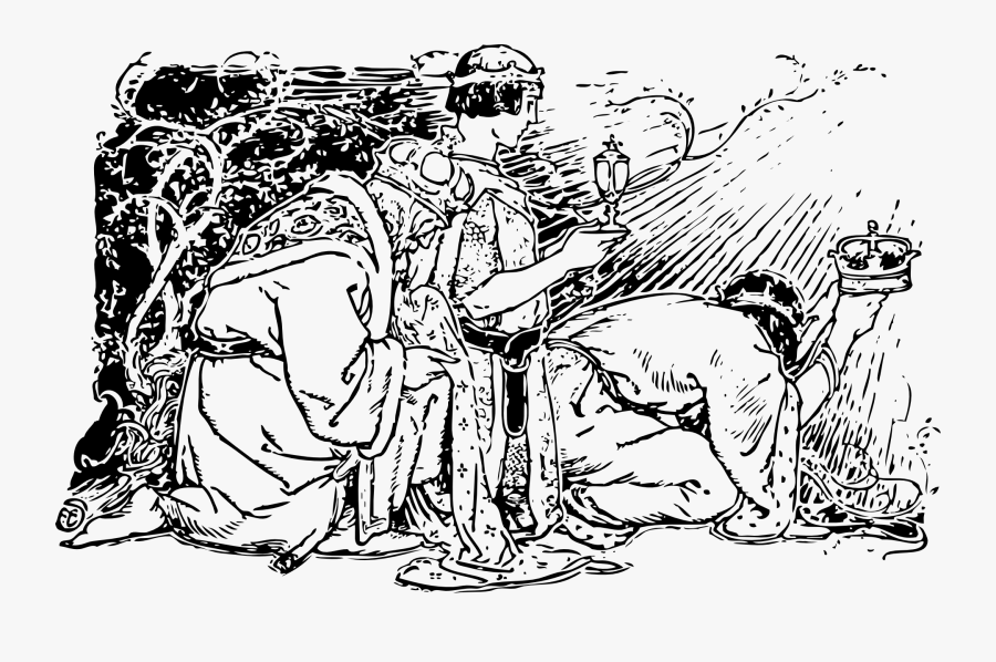 Three Magi Black And White, Transparent Clipart
