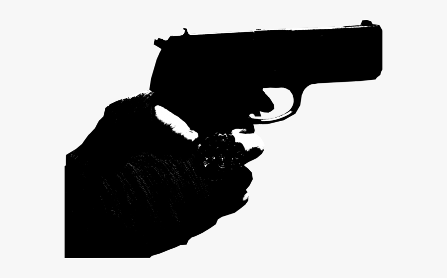 Shotgun Clipart Transparent Background - Transparent Hand With Gun Silhouette, Transparent Clipart