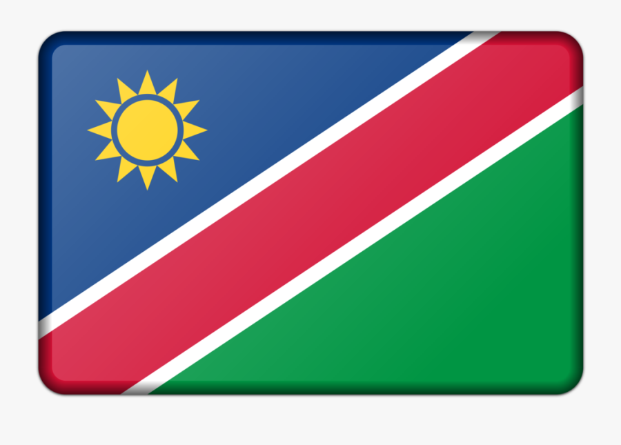 Area,brand,sign - Namibia Flag Square, Transparent Clipart