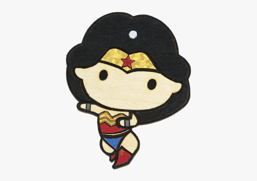 Cartoon Wonder Woman Chibi, Transparent Clipart