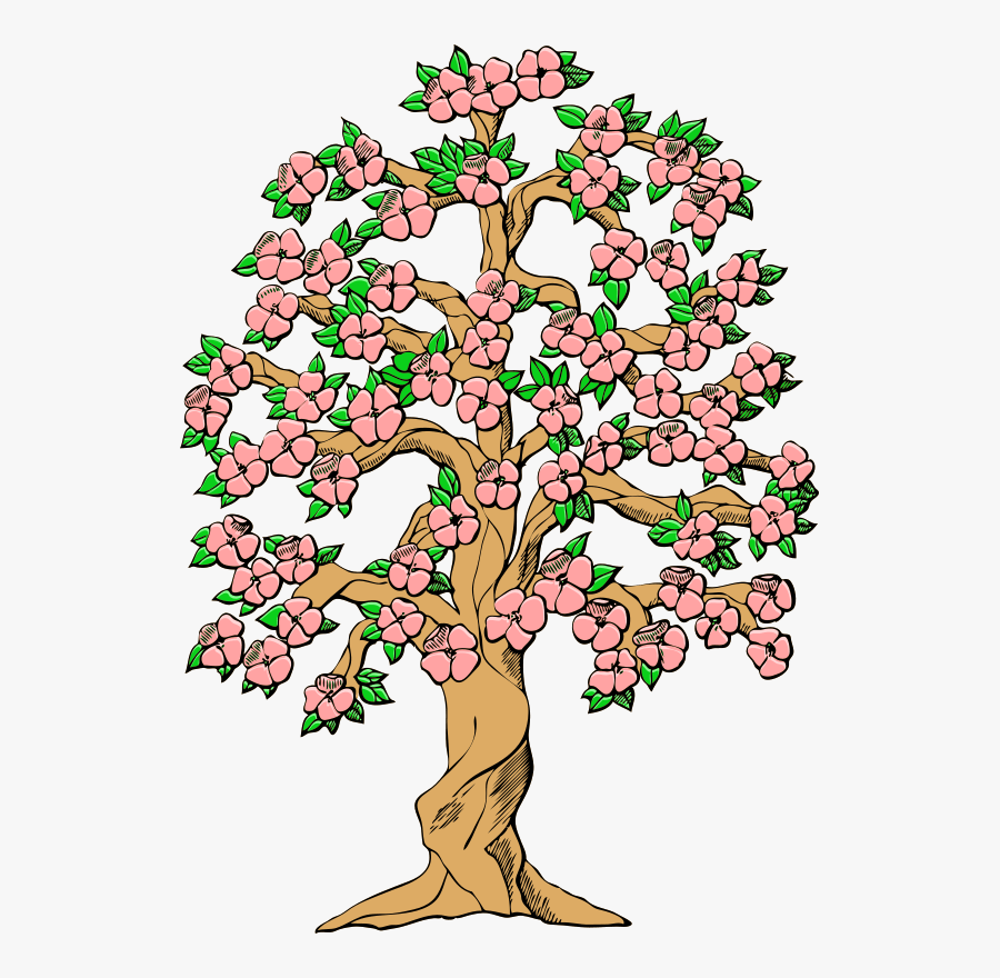 Spring Tree Clipart Transparent - Tree In Spring Clipart, Transparent Clipart