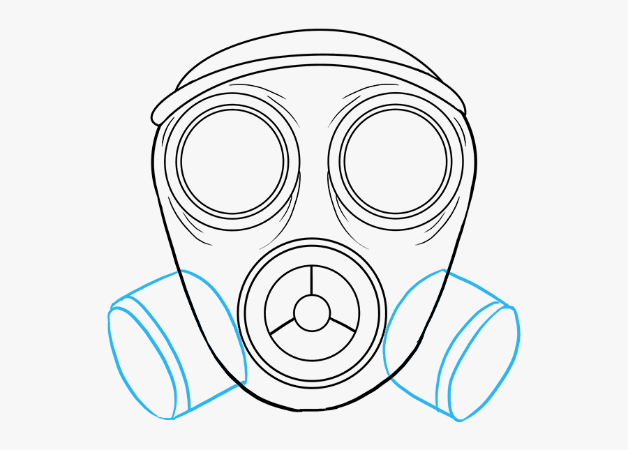 How To Draw Gas Mask - Draw A Gas Mask, Transparent Clipart