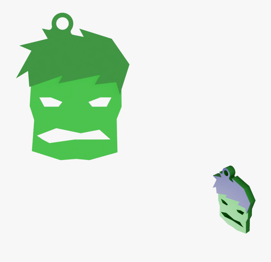 Keychain Hulk Minimal - Illustration, Transparent Clipart
