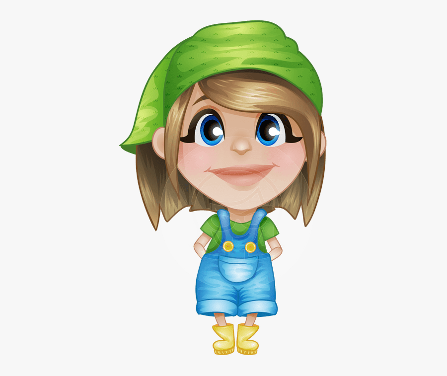 Little Girl Cartoon Characters, Transparent Clipart