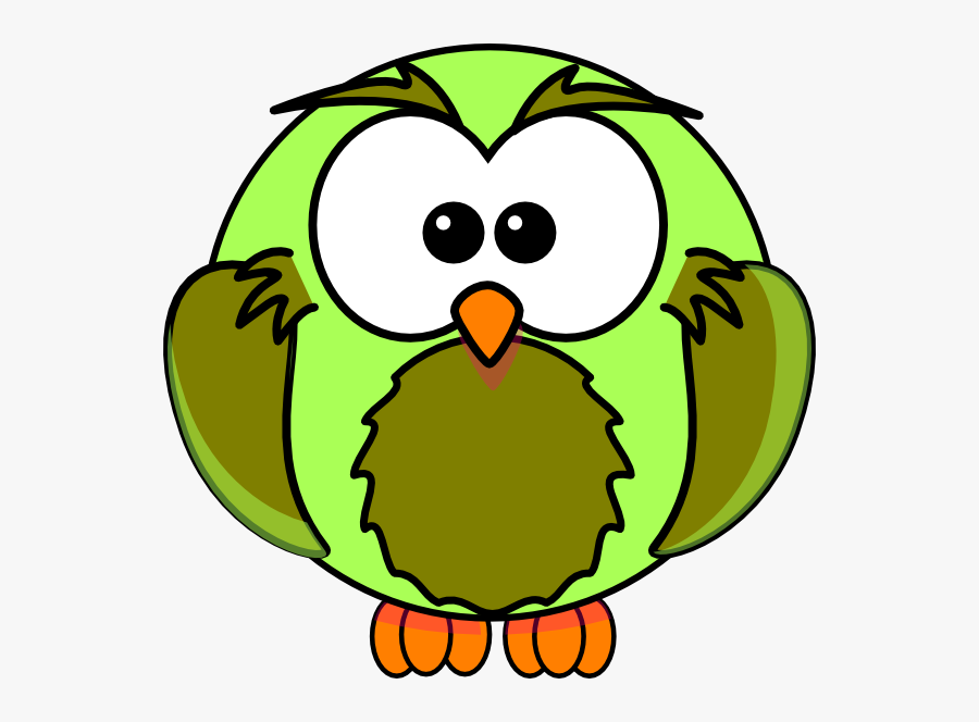 Pale Green Owl Svg Clip Arts - White Owl Cartoon Png, Transparent Clipart