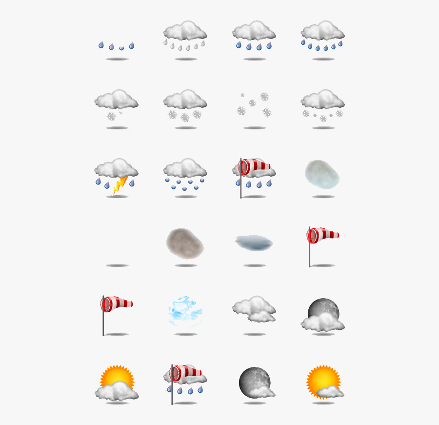 Weather Report Free Png Image - Weather Icons, Transparent Clipart