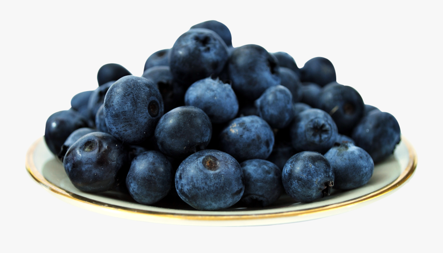 Blueberries Png - Plate Of Blueberry Png, Transparent Clipart