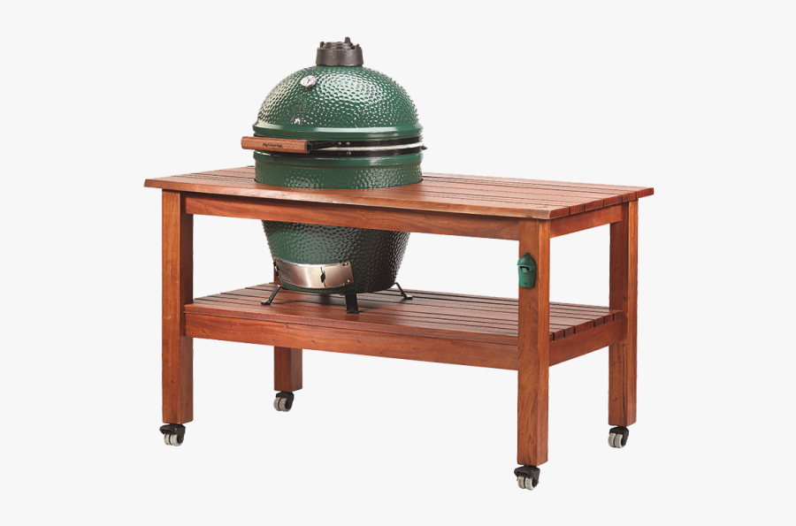 Outdoor Kitchens Big Green Egg With Wooden Rolling - Picnic Table, Transparent Clipart