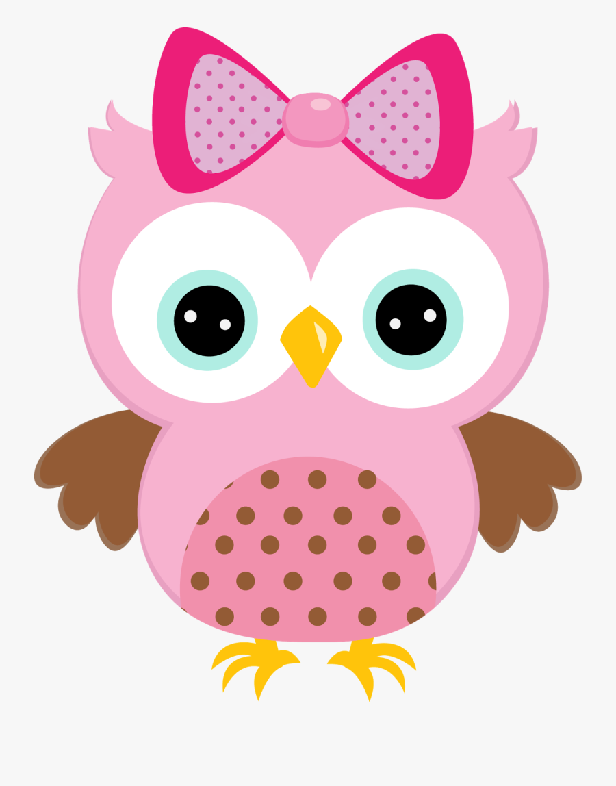 Cute Pink Owl Clip Art, Transparent Clipart
