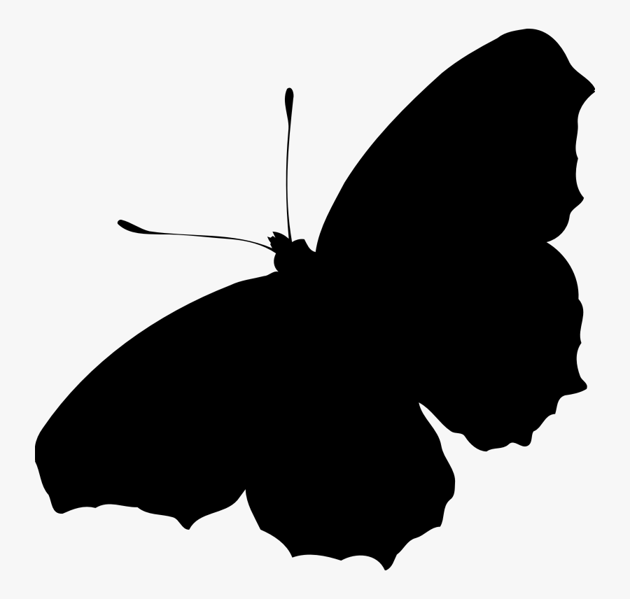Small Silhouette At Getdrawings - Butterfly Silhouette Png Transparent, Transparent Clipart