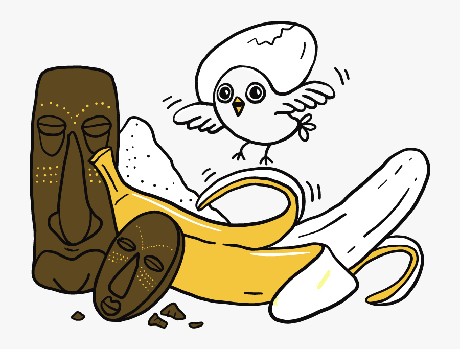 Transparent Monkey Eating Banana Clipart - Cartoon, Transparent Clipart