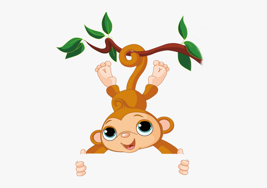 Monkey Transparent Baby - Transparent Background Cute Monkey Clipart Transparent, Transparent Clipart