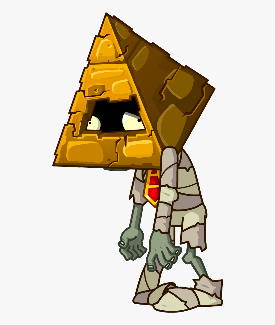 Pyram#head Zombie - Pvz 2 Pyramid Zombie, Transparent Clipart