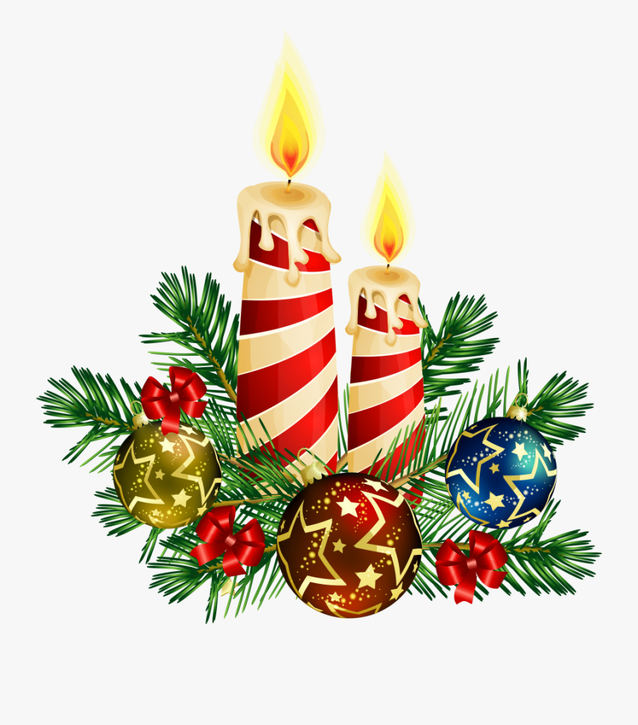 Large Size Of Beds Good Looking Christmas Candles - Christmas Candle Clipart, Transparent Clipart