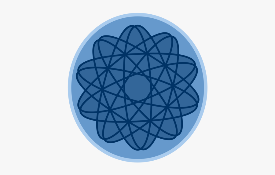 Cobalt Blue,circle,electric Blue - Nucleus Atoms, Transparent Clipart