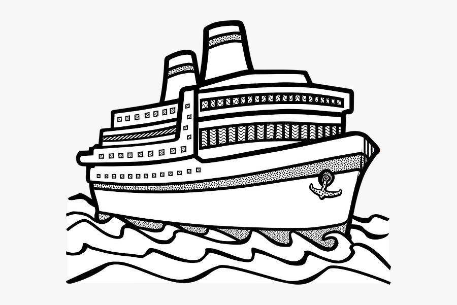Https - //pixabay - Com/photo-1295114/ - Ship Clipart Black And White, Transparent Clipart