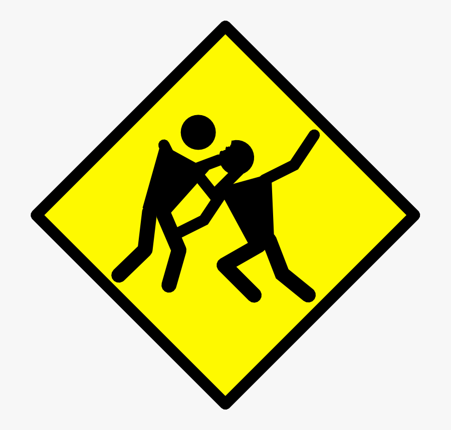 Warning Road Signs - Vetor Placa De Transito, Transparent Clipart