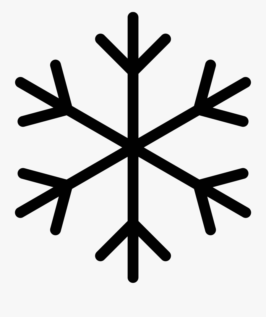 Transparent Cold Clipart - Simple Snowflake Icon, Transparent Clipart