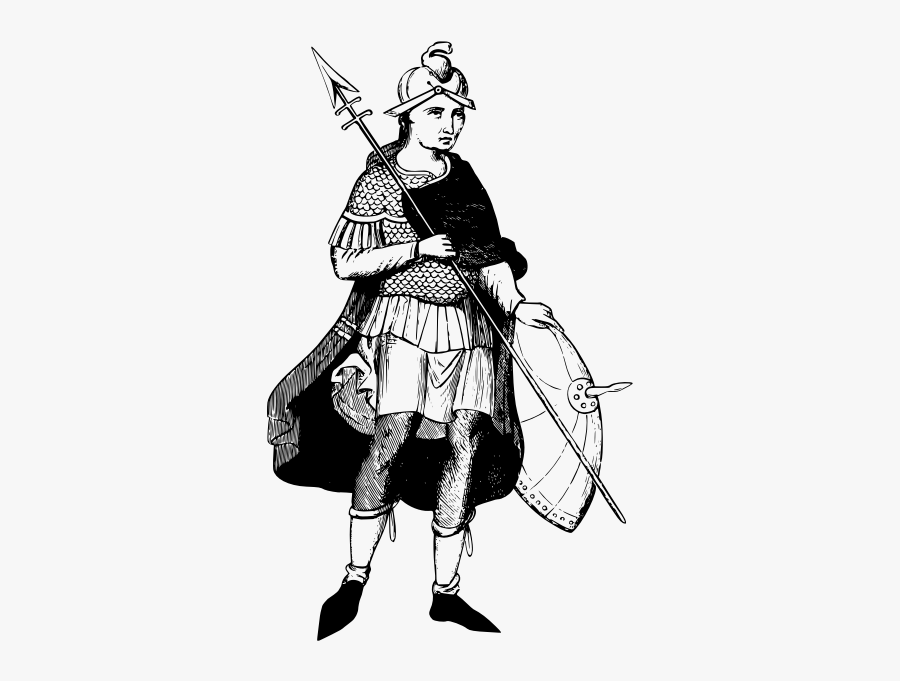 9th Century Soldier - Soldier, Transparent Clipart