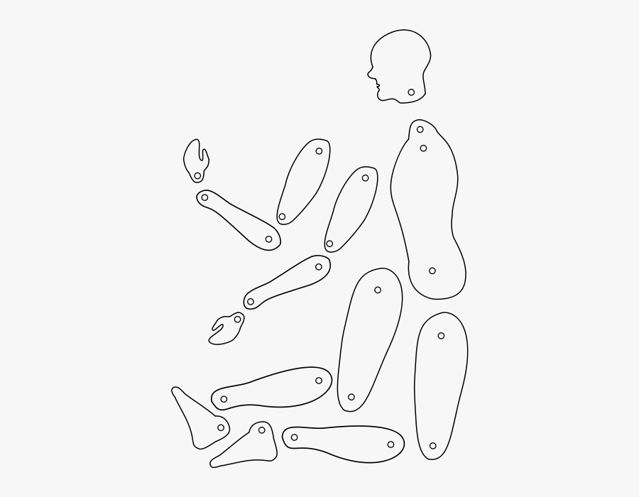 Ergonome - Shadow Puppet Templates Human, Transparent Clipart