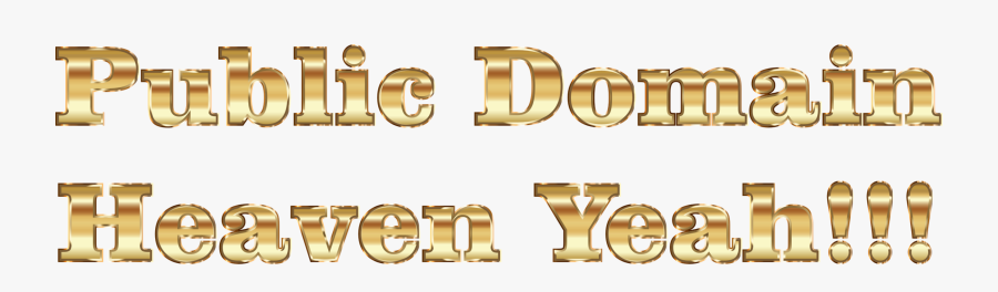 Gold,text,metal - Gold, Transparent Clipart